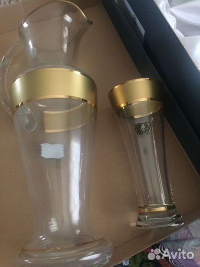 Набор посуды из Богемского стекла