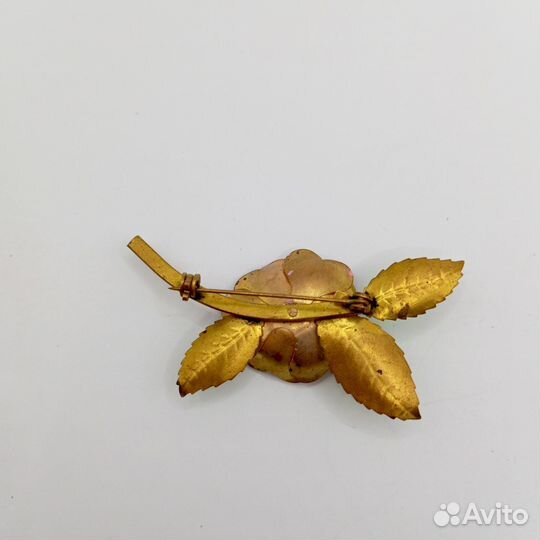 Брошь брошка цветок СССР Винтаж Булавка