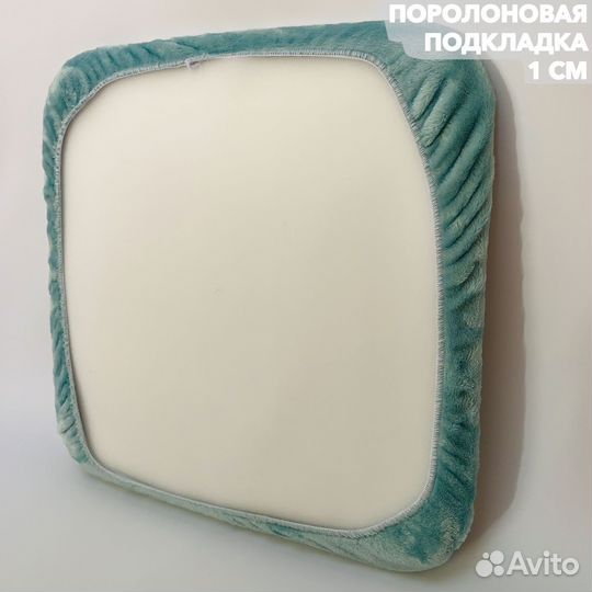 Чехлы на табуретки круглые на резинке, набор 4 шт