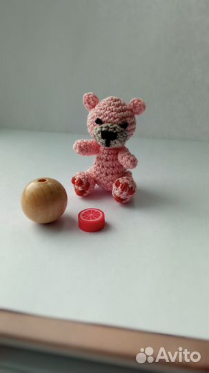 Мишка крючком амигуруми