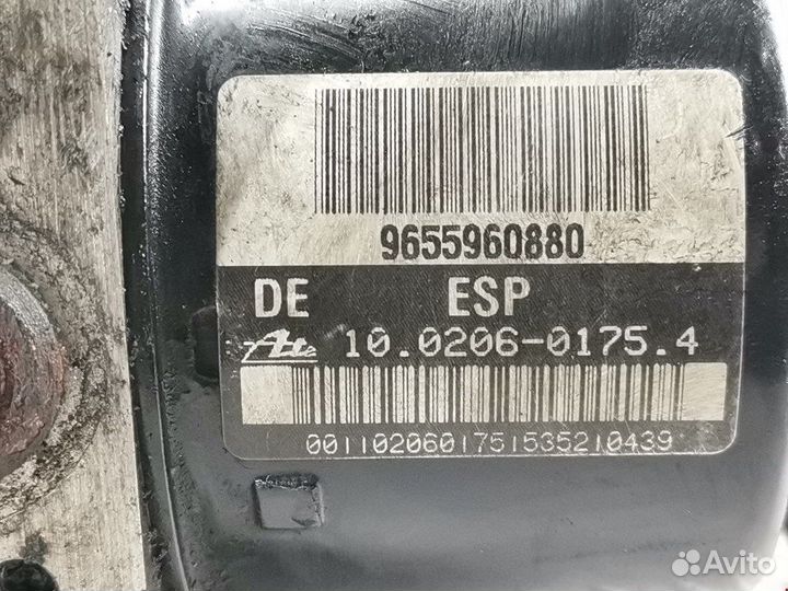 Блок ABS для Peugeot-Citroen 206 9655960880