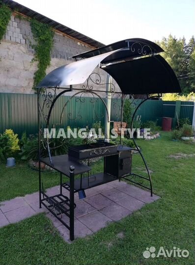 Мангал с крышей