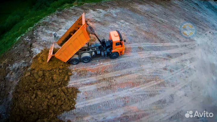 Грунт для отсыпки доставка от 100 кубометров