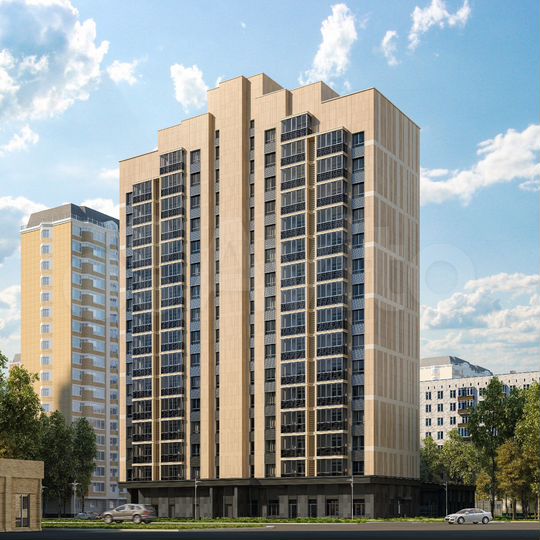 2-к. квартира, 57,5 м², 11/17 эт.