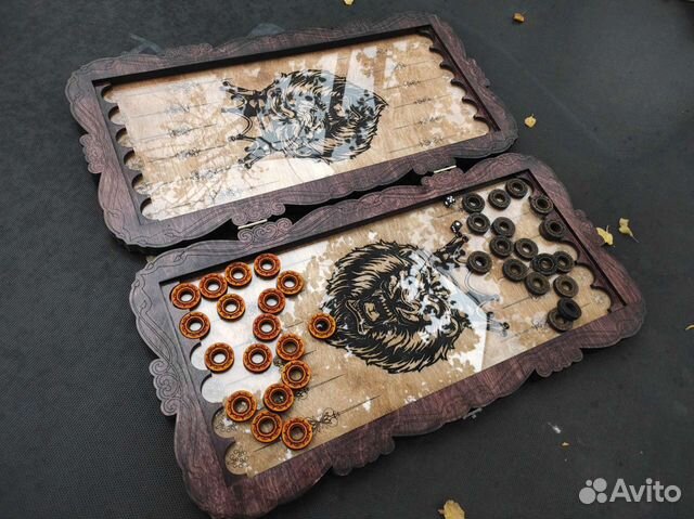 Нарды со стеклянным полем