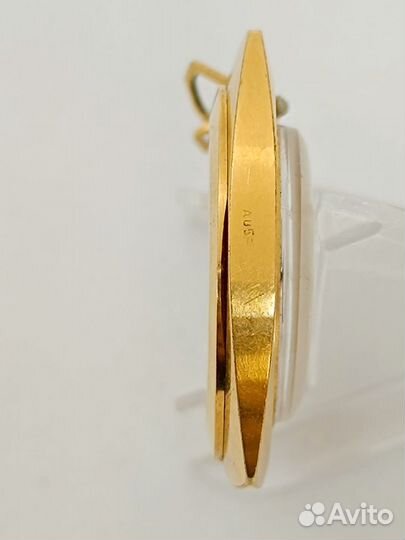 Часы кулон Заря Zaria позолота Au