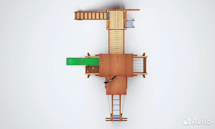 Детский уличный спортивный комплекс для дачи