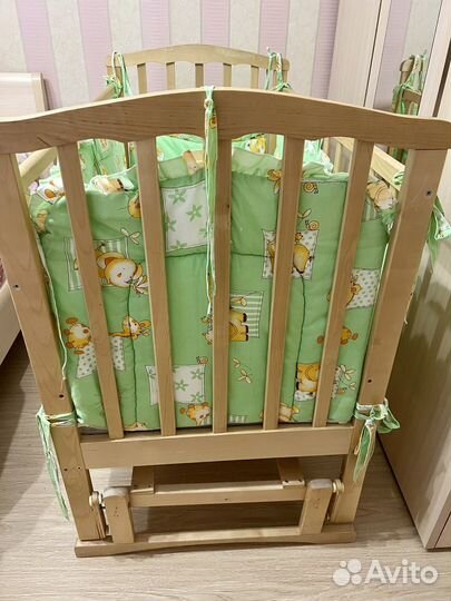 Детская кроватка Золушка с матрасом