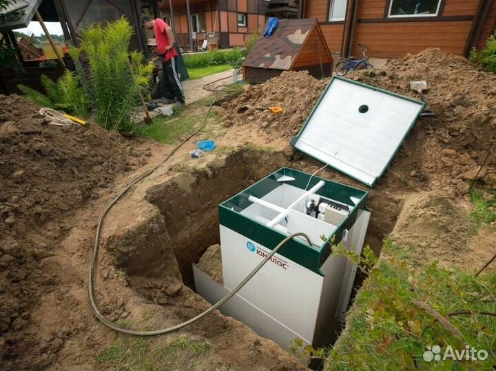 Септик с установкой. Автономная канализация