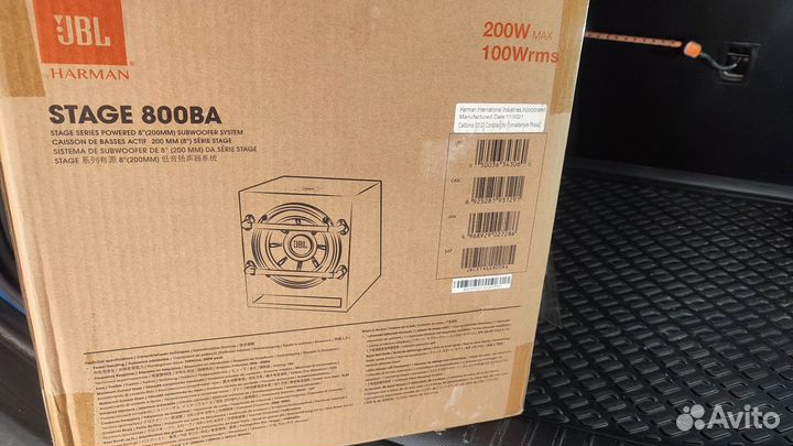 Активный сабвуфер jbl stage 800ba