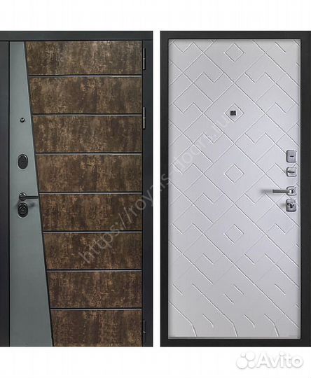 Современная металлическая дверь с терморазрывом