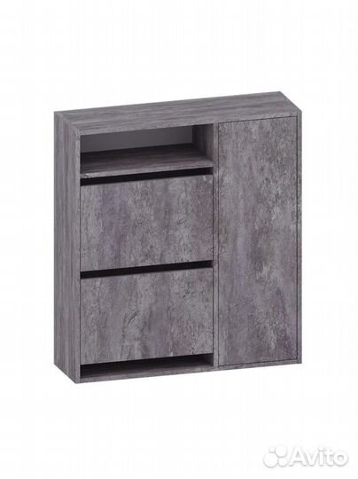 Обувница 2 секции + отсек справа, тумба для обуви