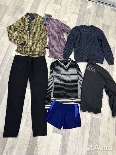 Мужские вещи пакетом 46 48 пофта рубашка брюки