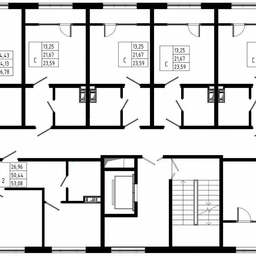 Квартира-студия, 23,6 м², 6/8 эт.