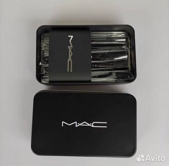 Кисти для макияжа mac 12 штук в футляре