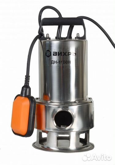 Дренажный насос для грязной воды Вихрь дн-1100Н