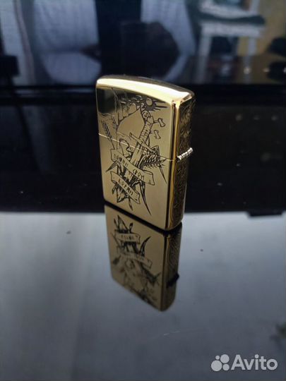 Зажигалка zippo с гравировкой Помни Свои Корни