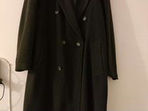 Пальто мужское черное кашемир длинное