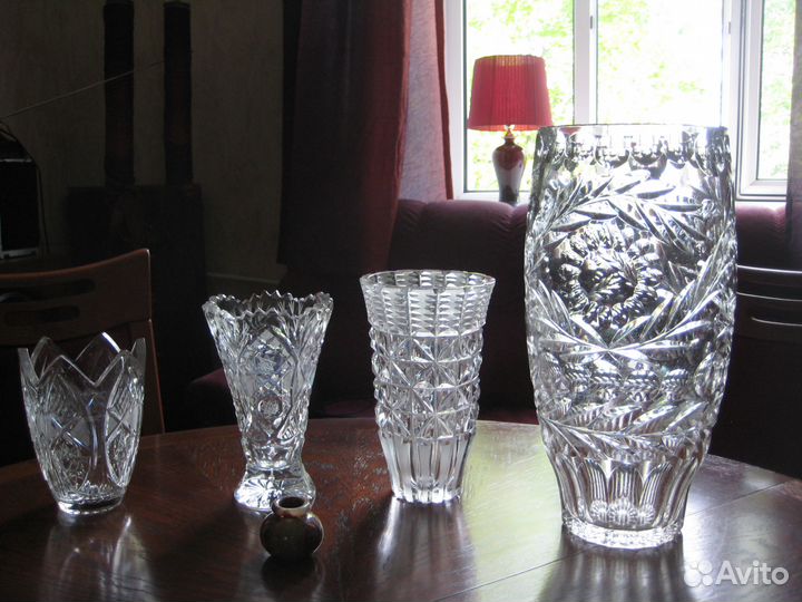 Хрустальные вазы. Винтаж