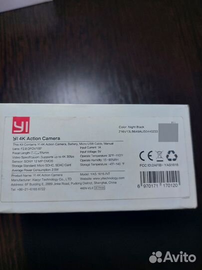 Xiaomi yi 4k + стедикам Zhiyun Rider-M