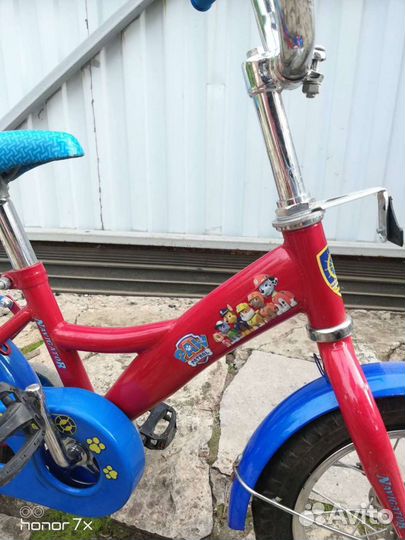 Велосипед Щенячий патруль, диаметр колес 12,5