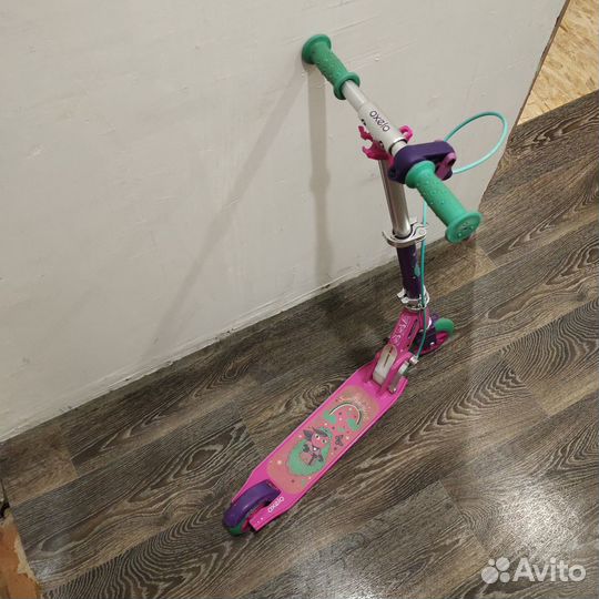 Самокат детский двухколесный складной бу