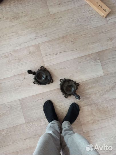 Старинные подсвечники 2шт