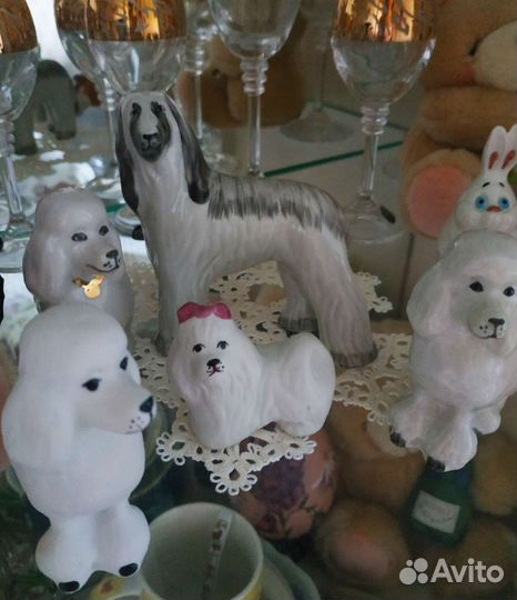 Фарфоровые статуэтки собак