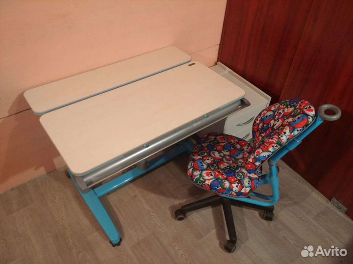 Парта с газ-лифтом+стул Nanotec