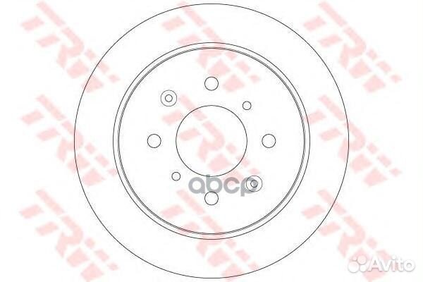 DF6378 Диск тормозной honda jazz 08- задний D 2