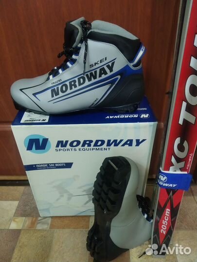 Беговые лыжи+ботинки+палки