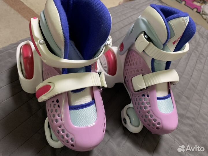 Роликовые коньки детские с защитой