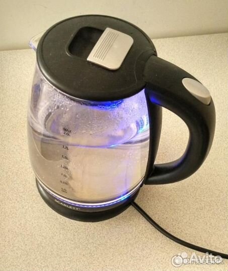 Электрочайник стеклянный мало б.у