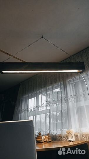 Светильник потолочный деревянный в стиле лофт