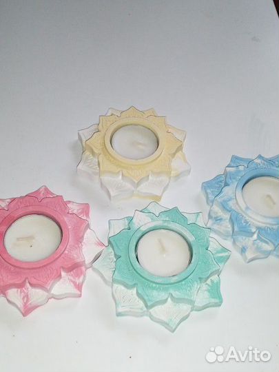 Подсвечник из гипса