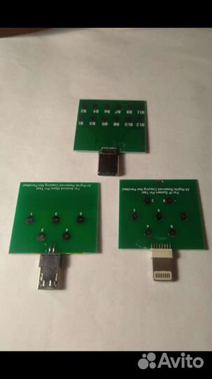 Type c / micro USB / mini usb разъёмы на плате