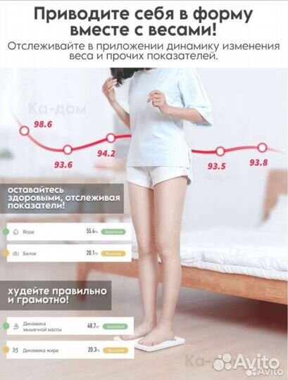 Весы напольные умные новый