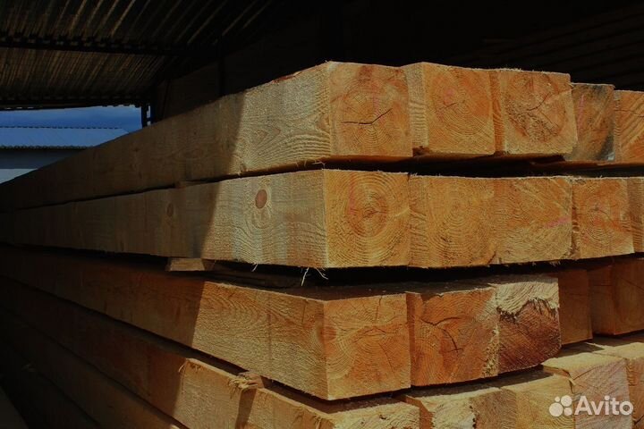 Брус из сосны для строительства бань