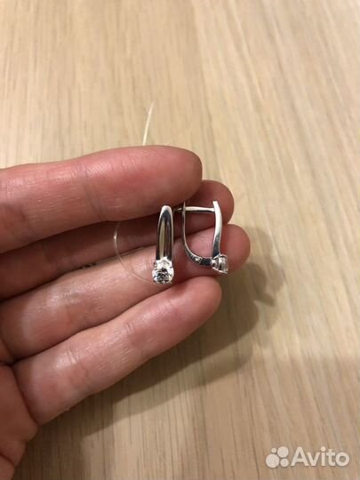 Серьги серебро