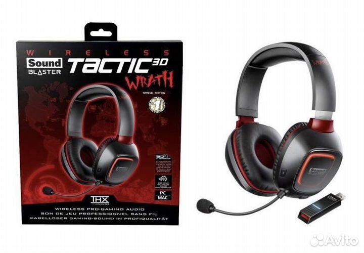 Гарнитура игровая Creative Tactic 3D Wrath