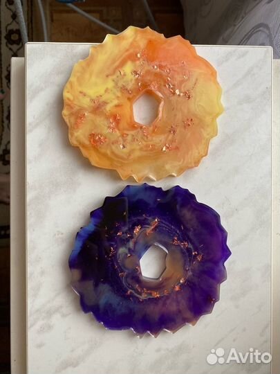 Подставки из эпоксидной смолы