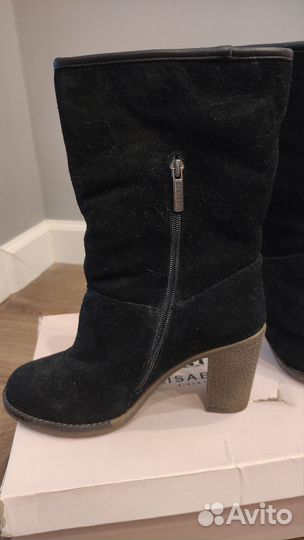 Полусапожки натур.замша зимние на натур. меху