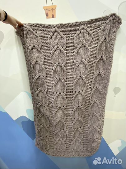 Плед детский вязаный