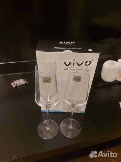 Бокалы для шампанского новые