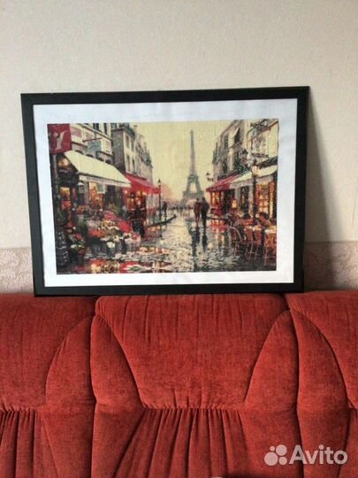 Картина 40х60 выполнена в технике алмазная мозаика