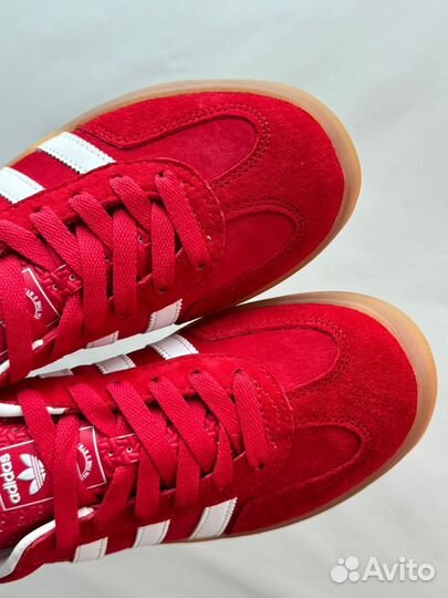 Adidas Gazelle red scarlet cloud white