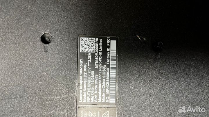 Ноутбук Lenovo IdeaPad 100-15IBY рабочий бу мало