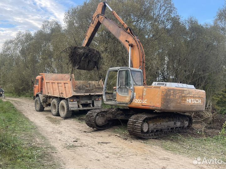 Услуги гусеничного экскаватора