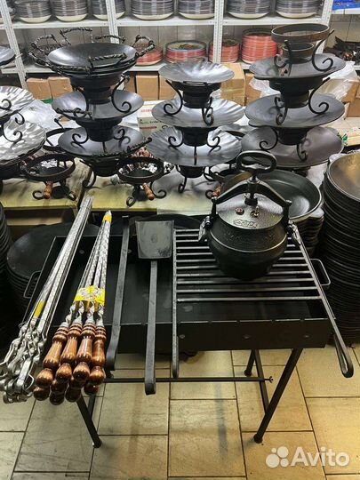 Мангал с казаном