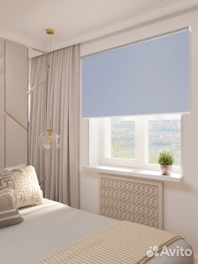 Рулонные шторы Блэкаут Бирюзовые RAL2801